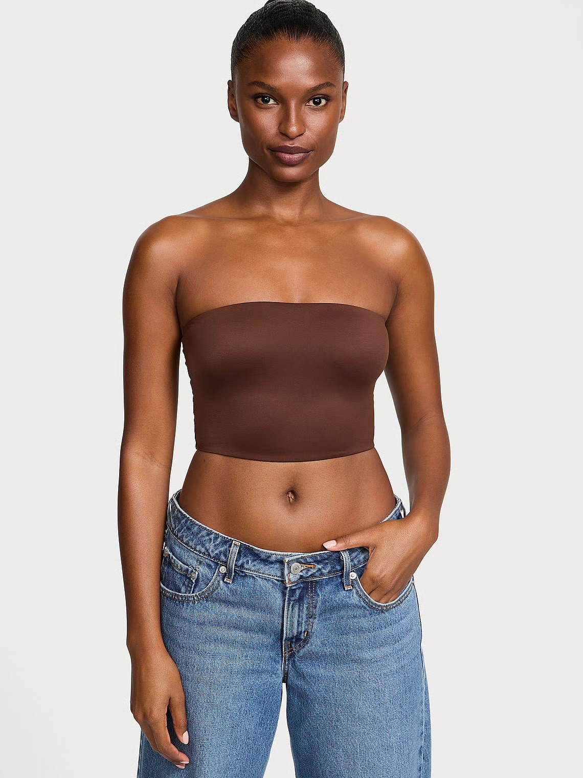 Victoria's Secret Tube Top By Victoria Secret Blanco