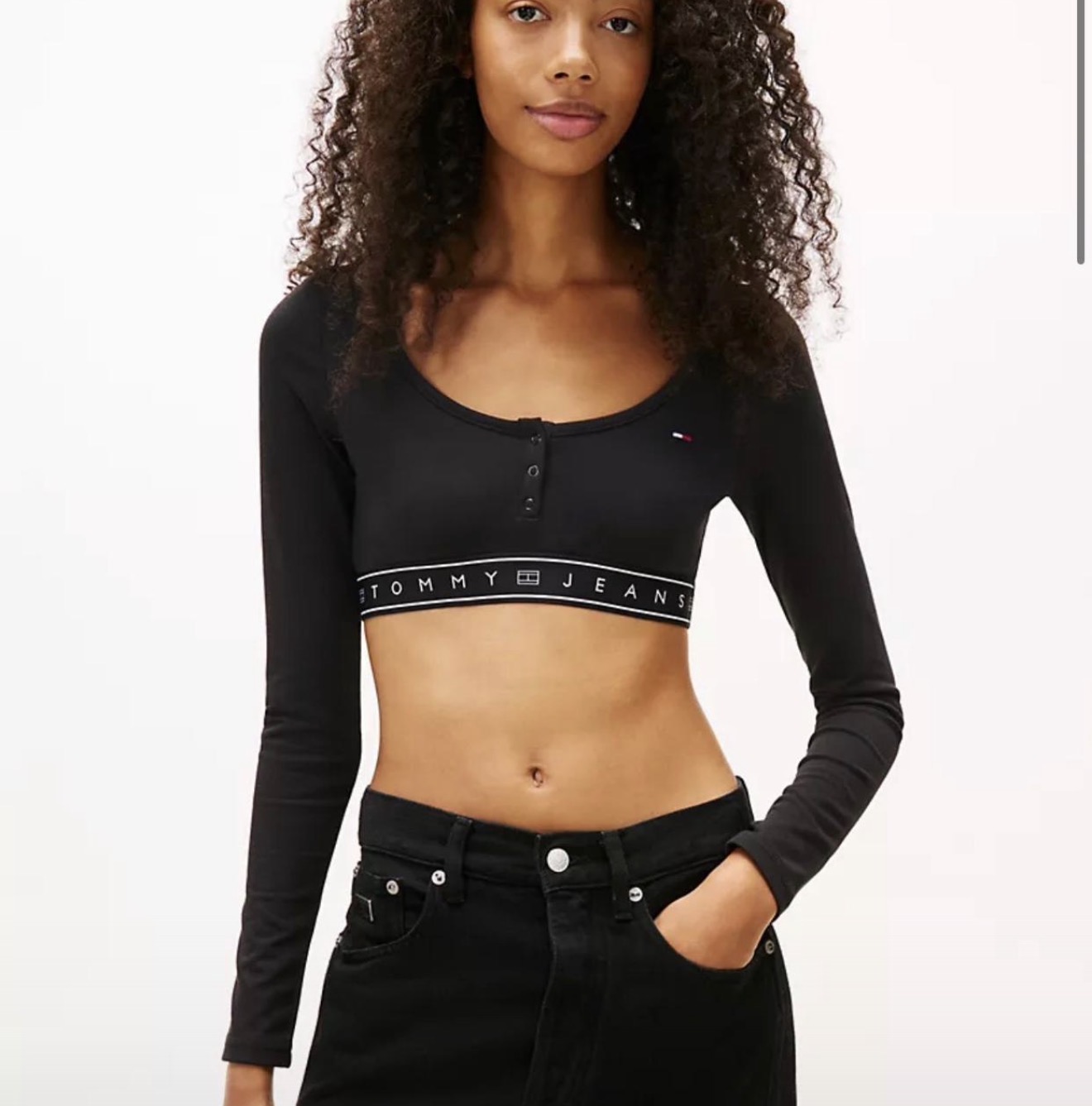 Tommy Hilfiger Buso Top Tommy Negro