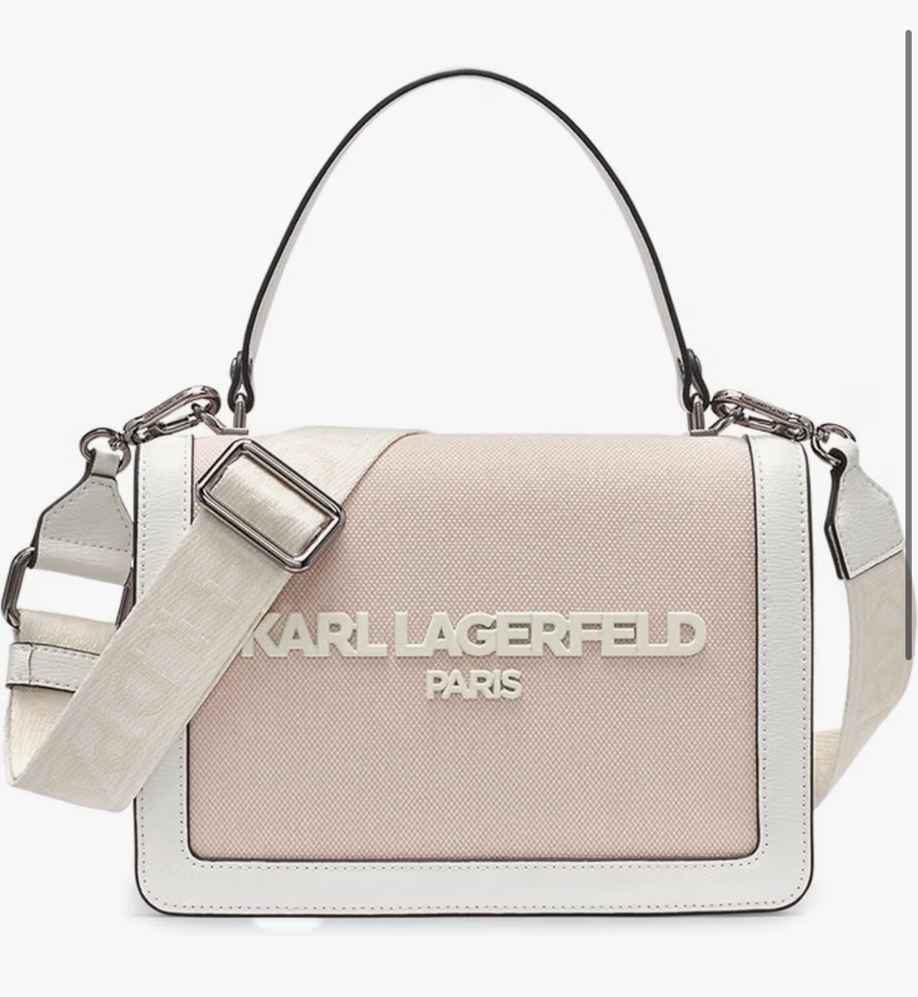 Bolso Karl Lagerfeld Crossbody Lona Rosa