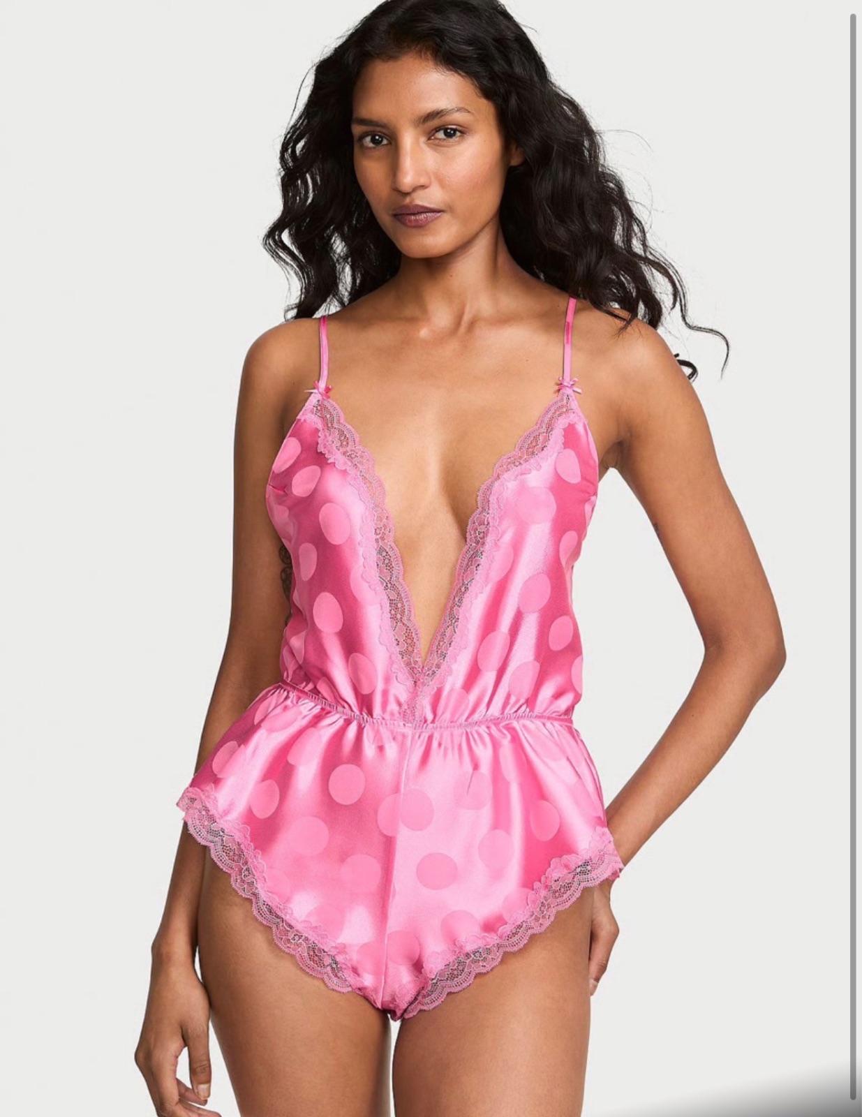 Victoria's Secret Tease Dot Satin Lace (Pijama Victoria)