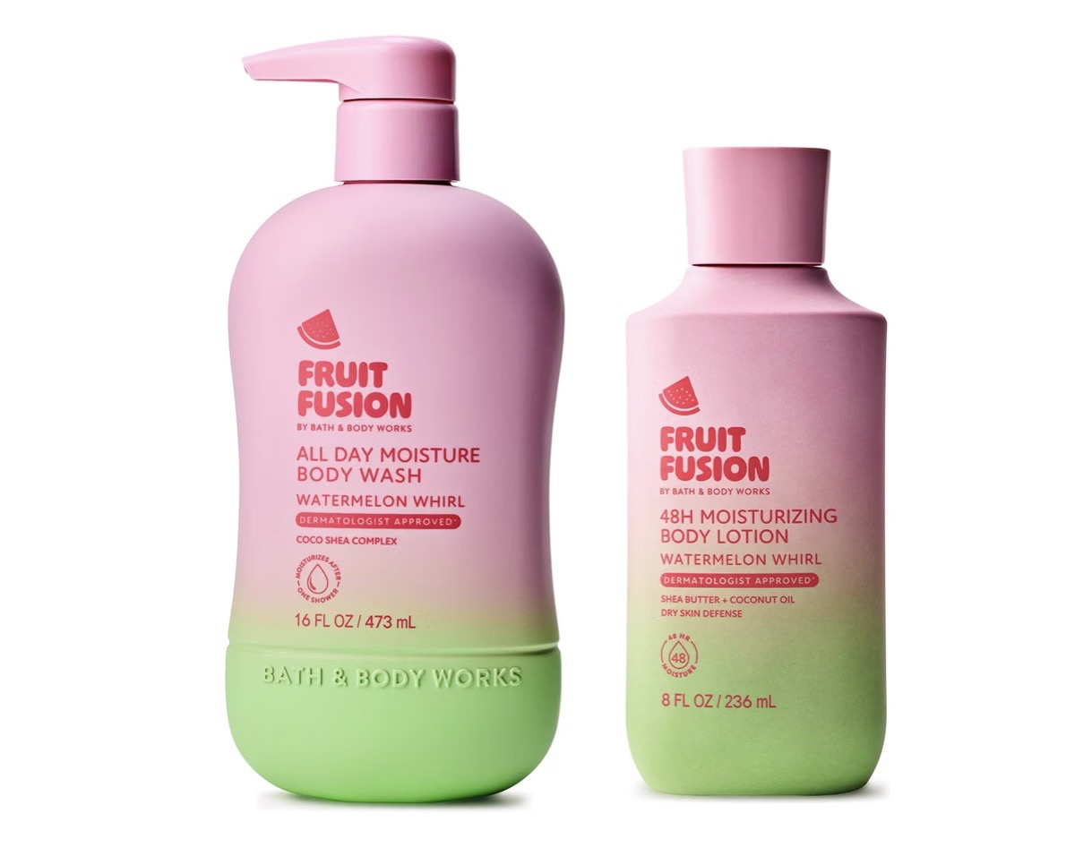 Dúo Bath & Body Works Fruit Fusión (Gel De Ducha + Crema Corporal